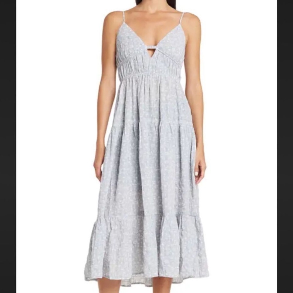 Rue Sophie Sexy and Sweet Light Blue Floral Sundress